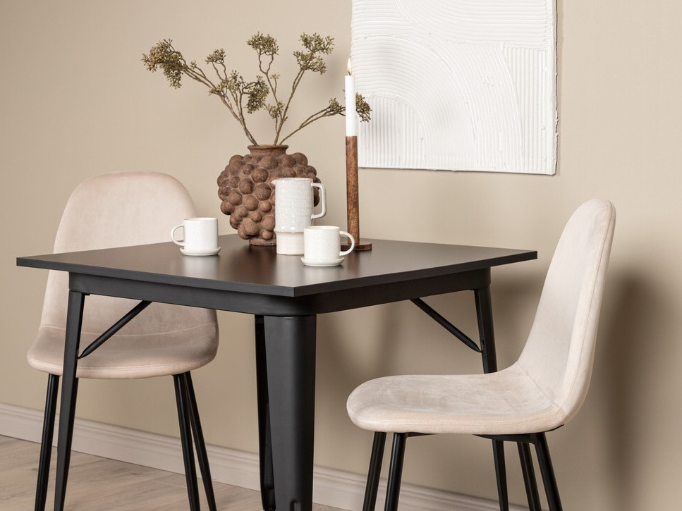 Söögitoakomplekt Dallas 3353 (Must + Beež)