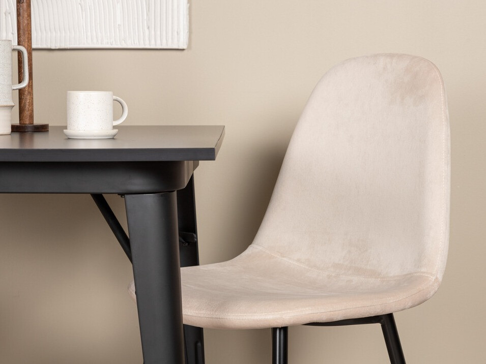 Söögitoakomplekt Dallas 3353 (Must + Beež)