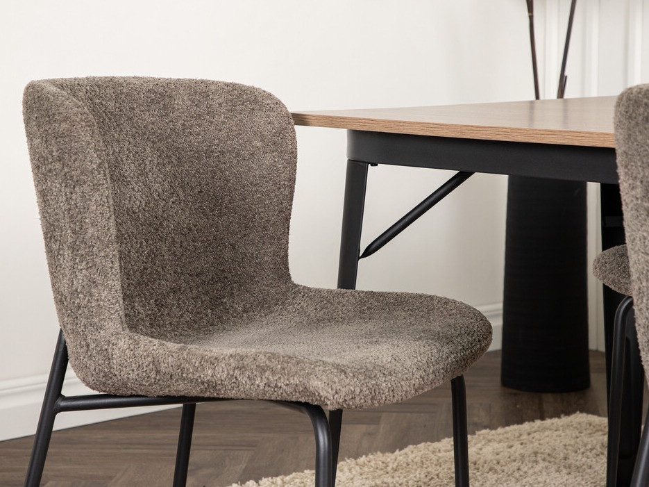 Söögitoakomplekt Dallas 3363 (Pruun + Must)