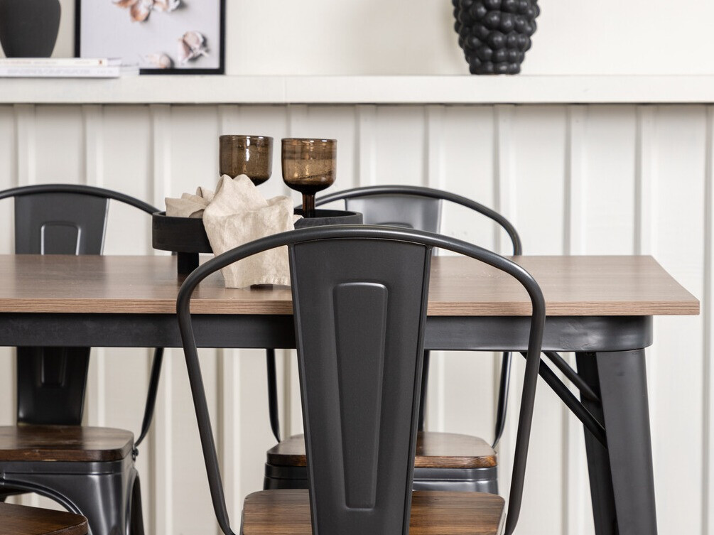 Söögitoakomplekt Dallas 3366 (Pähkel + Tumehall)