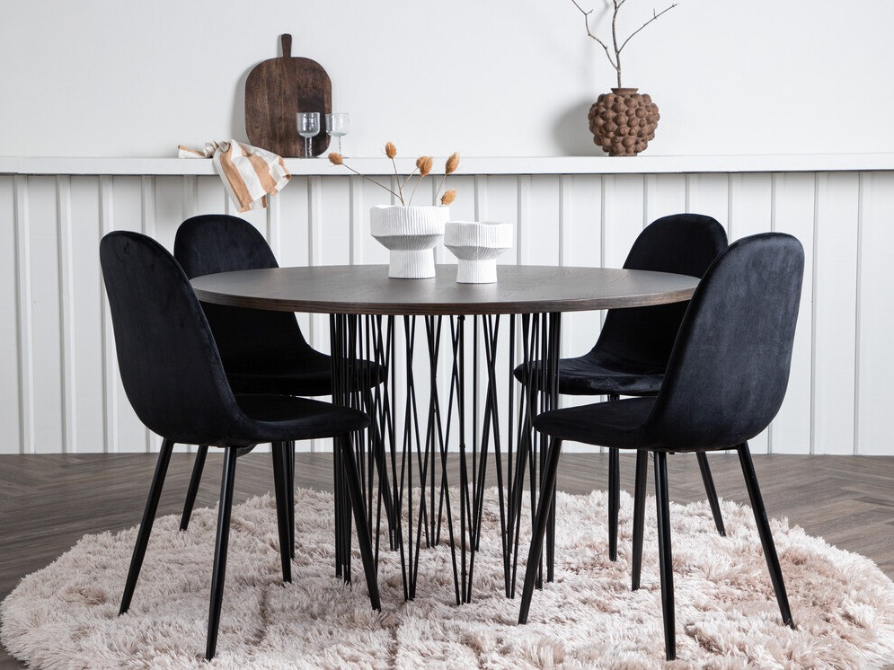 Söögitoakomplekt Dallas 3370 (Must)