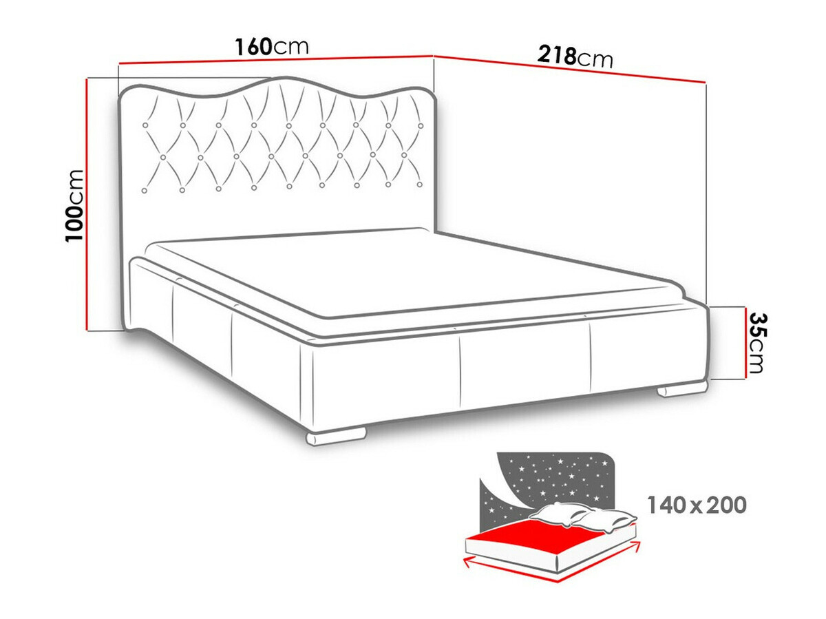 Voodi Baltimore 141 (Manila 28)