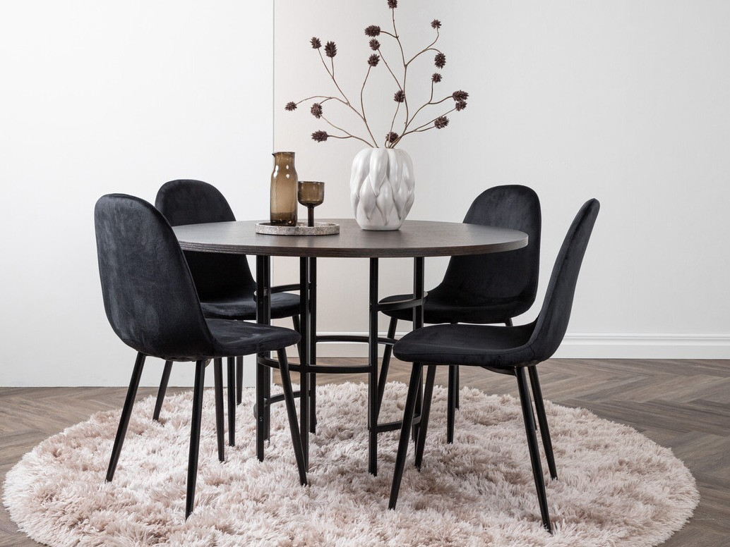 Söögitoakomplekt Dallas 3446 (Must)