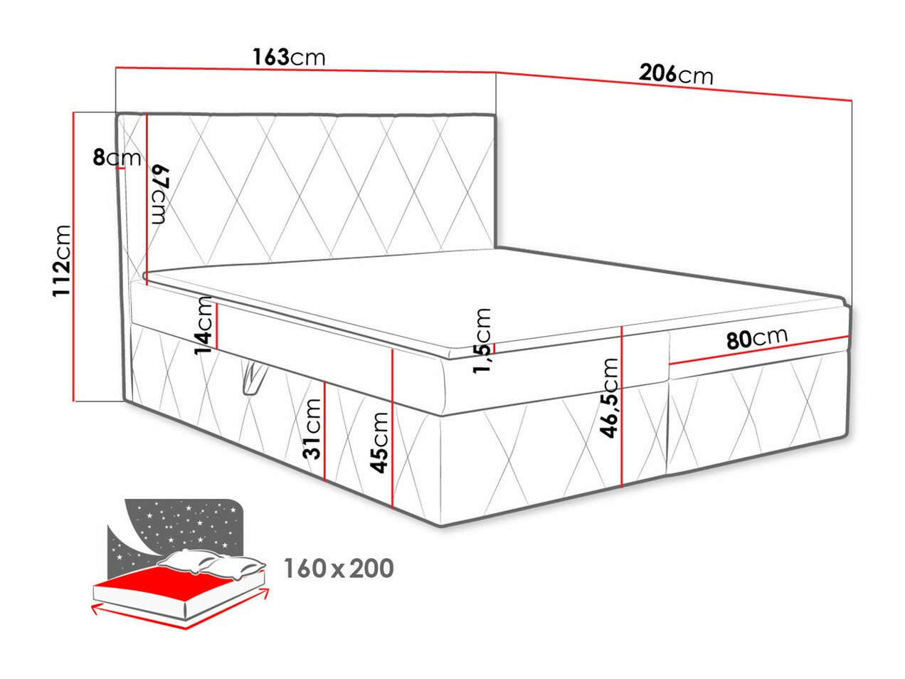 Kontinentaalvoodi Comfivo Avis (Magic Velvet 2217)