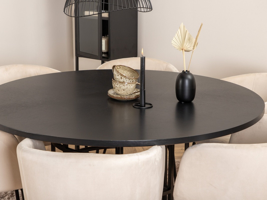 Söögitoakomplekt Dallas 2378 (Must + Koor)