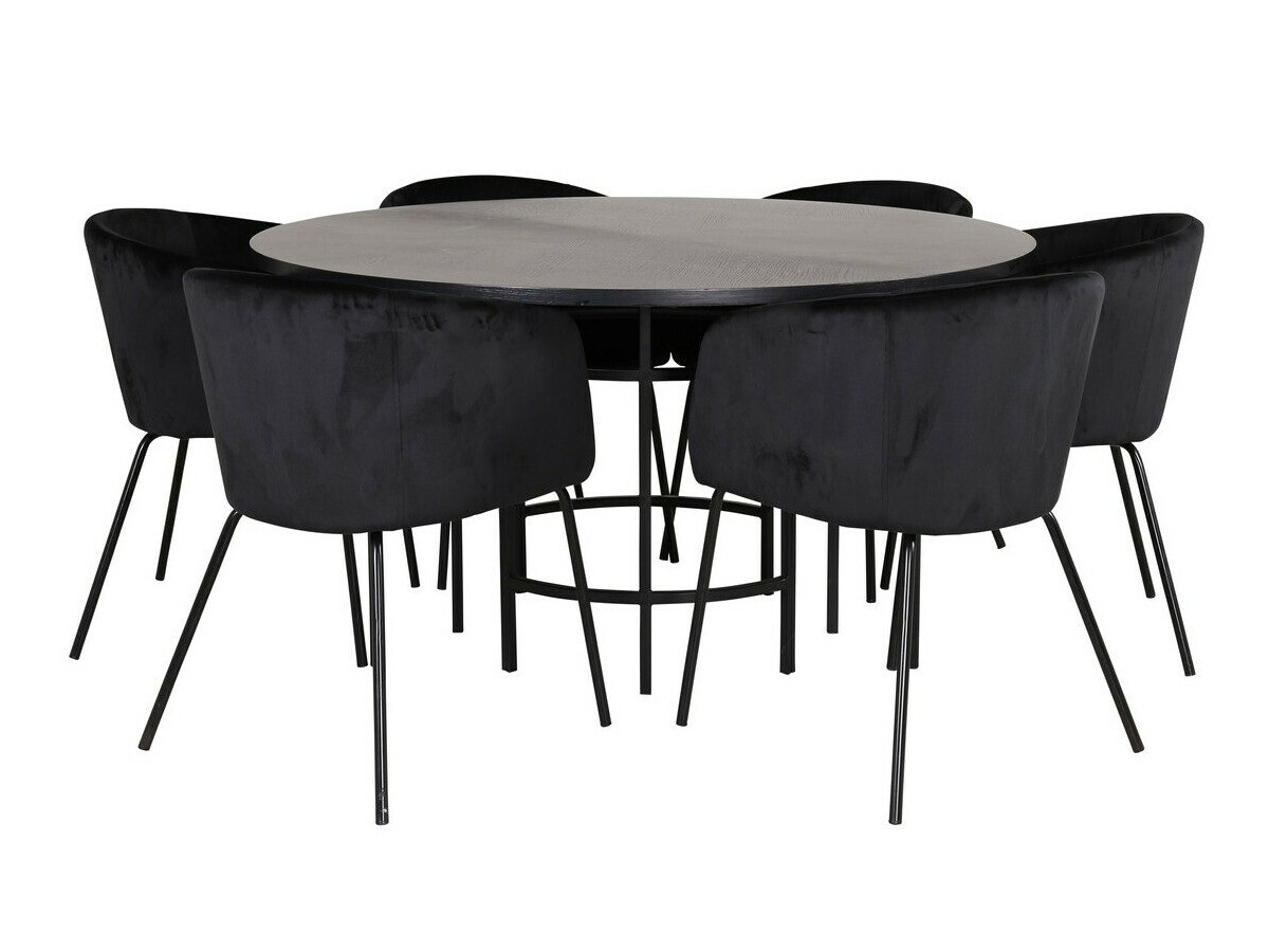 Söögitoakomplekt Dallas 2378 (Must)