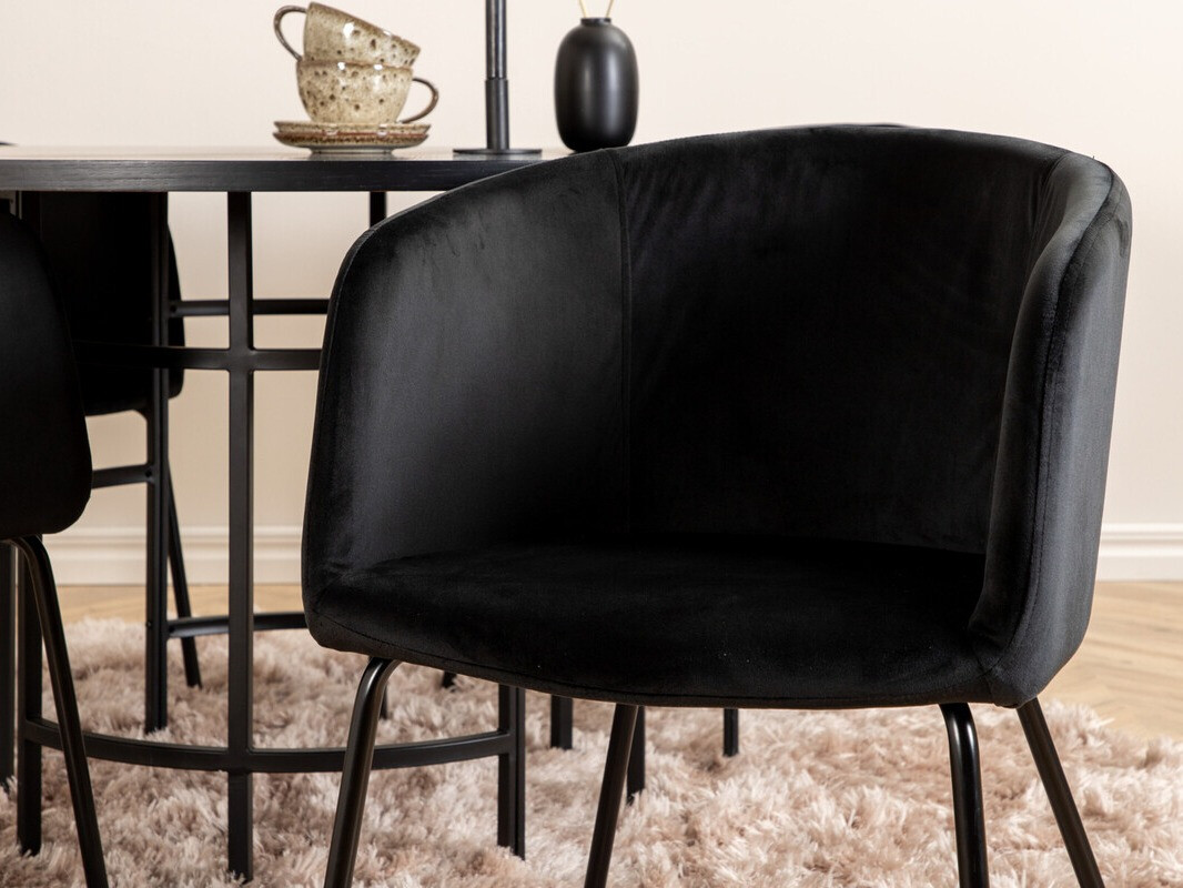 Söögitoakomplekt Dallas 2381 (Must)