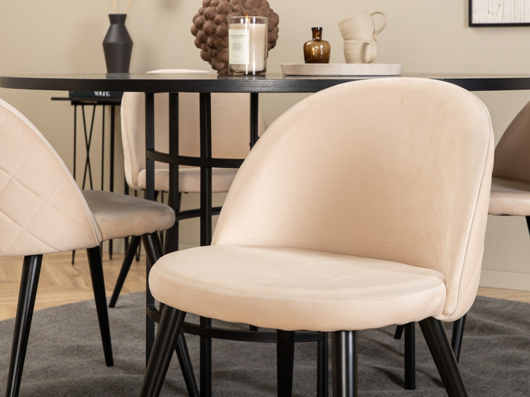 Söögitoakomplekt Dallas 2386 (Must + Koor)