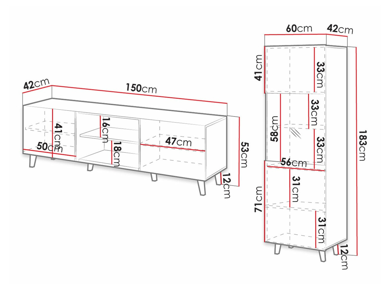 Elutoa komplekt Dicto I (Valge)