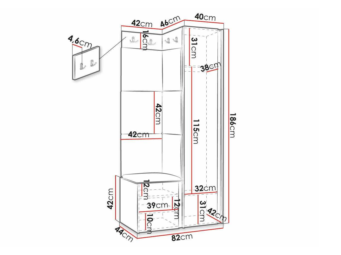 Esikukomplekt Hartford 390 (Manila 32)