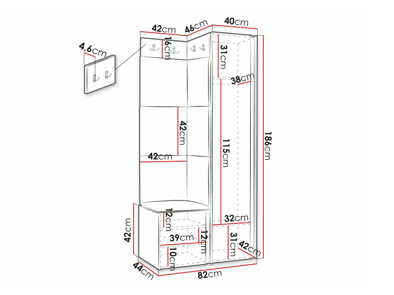 Esikukomplekt Hartford 391 (Manila 02)