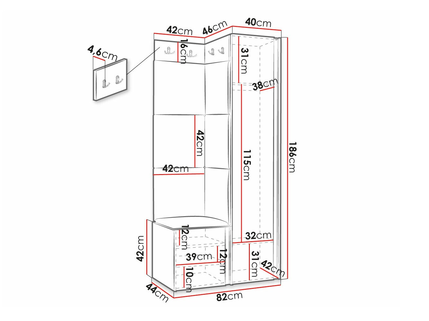 Esikukomplekt Hartford 391 (Manila 11)