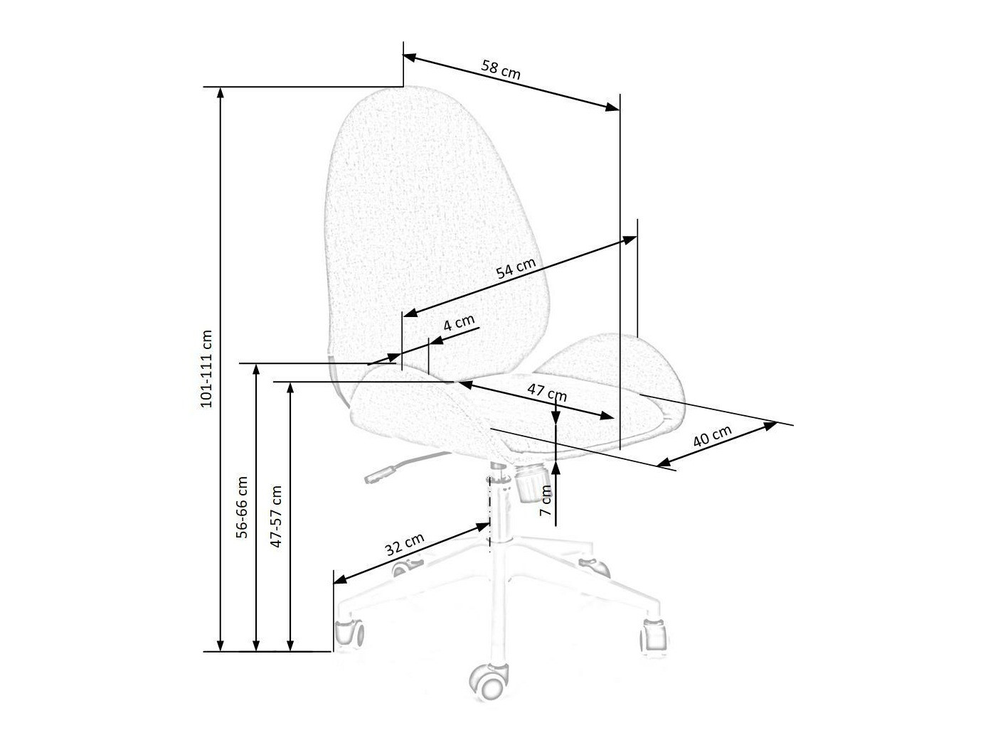 Kontoritool Houston 1227 (Hall)