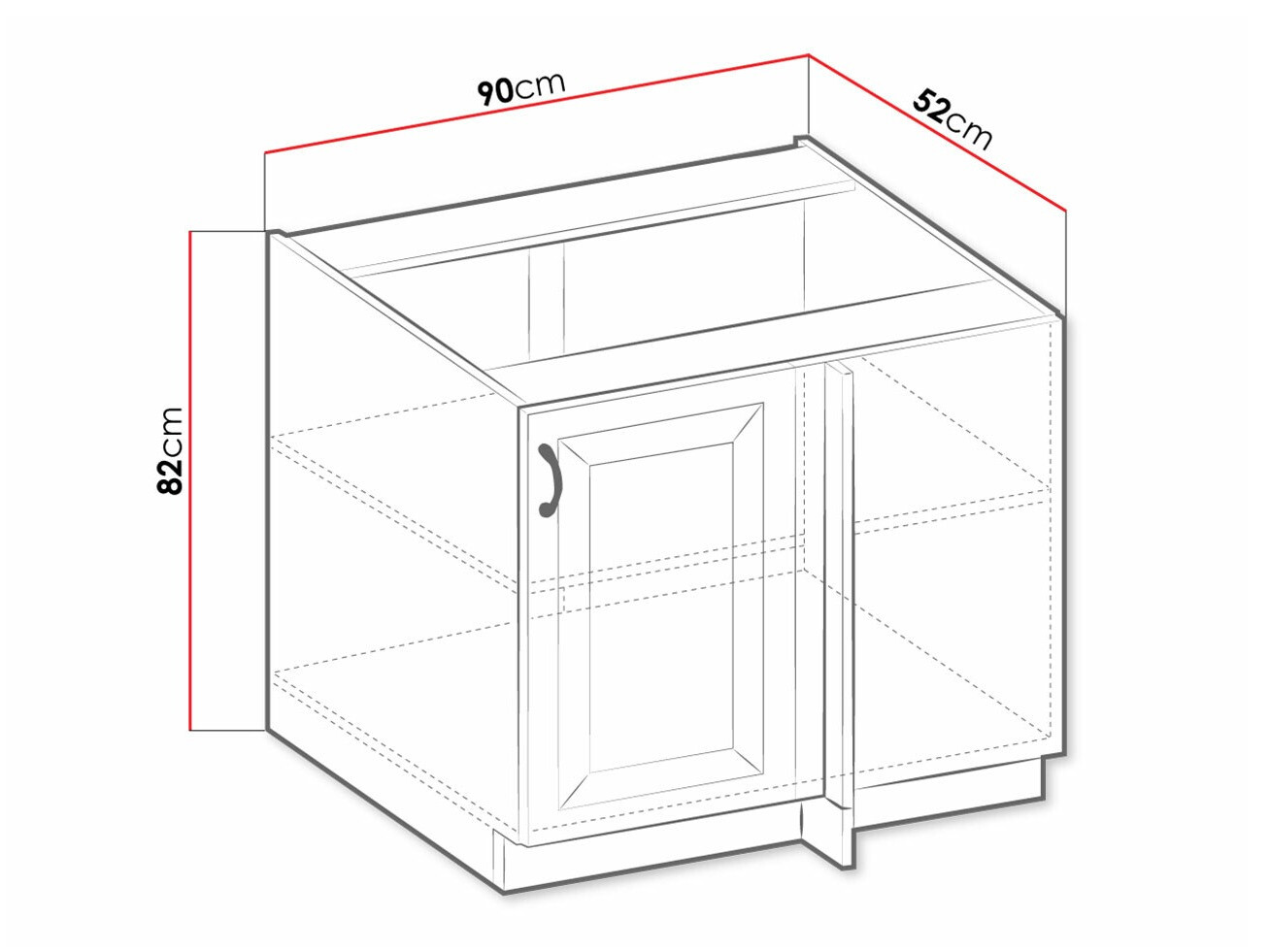 Ustega moodulkapp Retro White 100