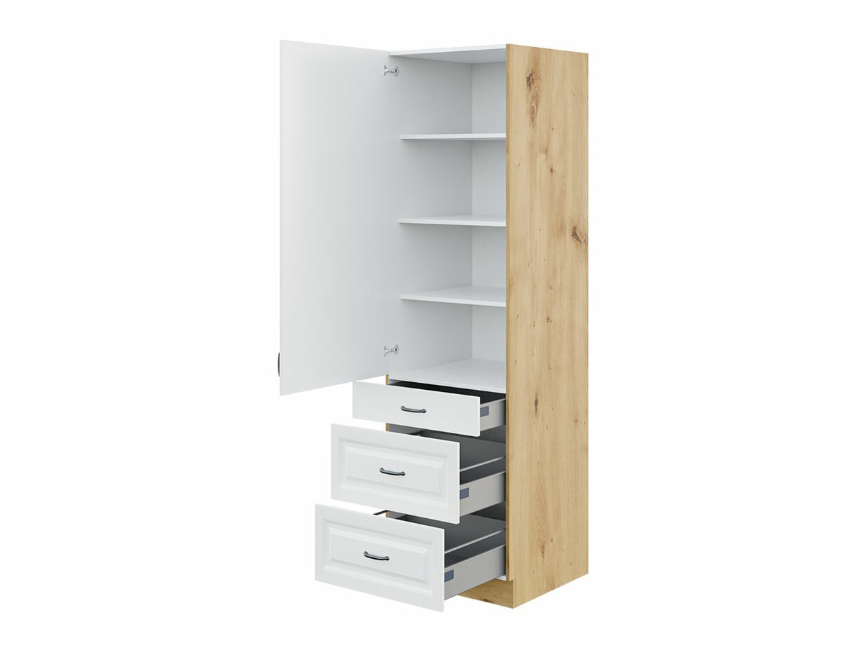 Sahtli ja ustega moodulkapp Retro Grey 114