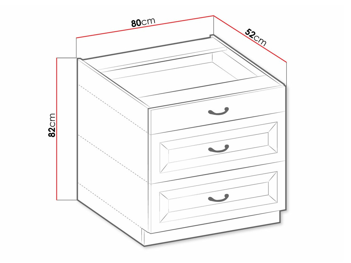 Sahtlitega moodulkapp Retro Grey 120