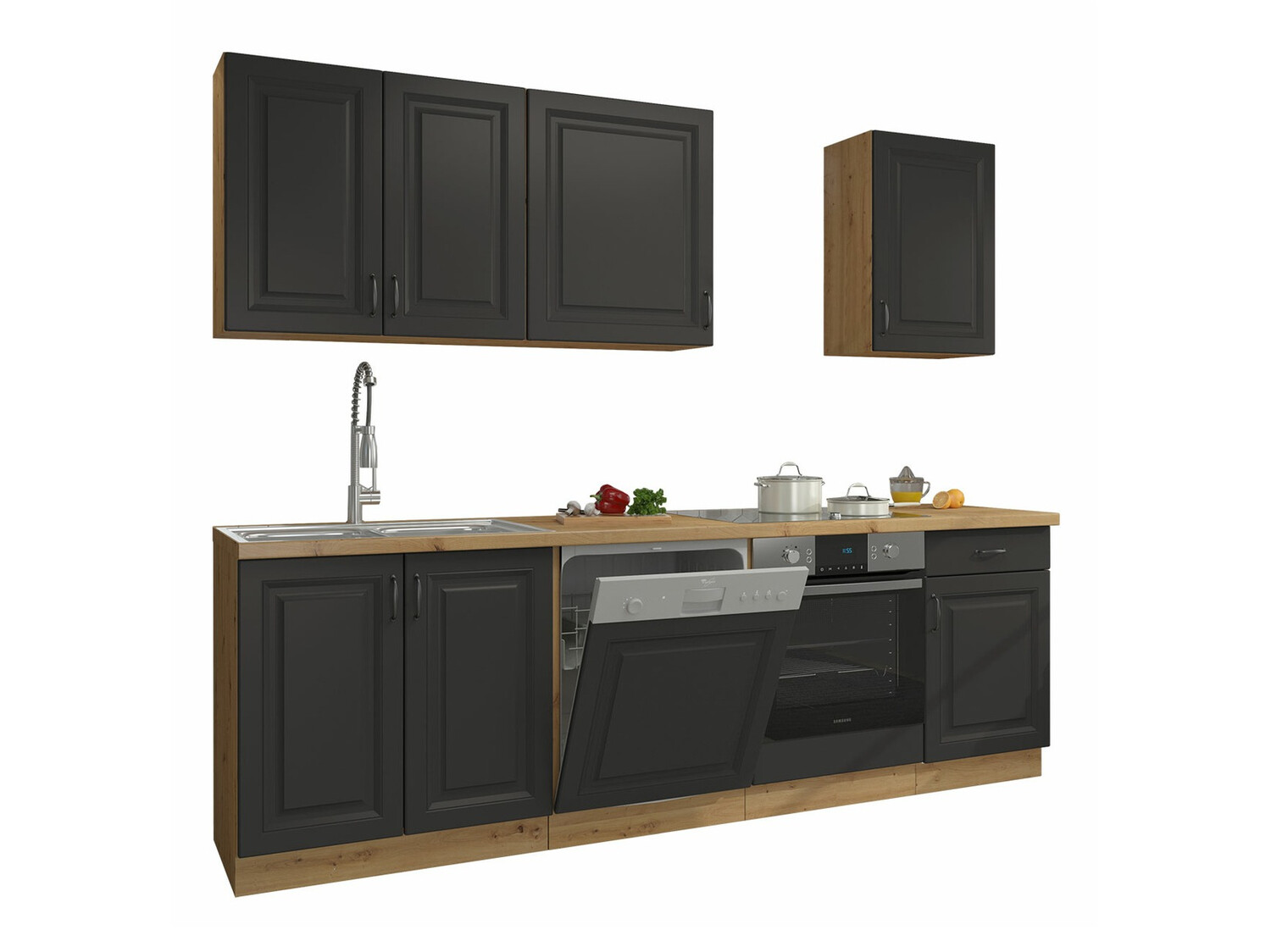 Moodul köögikomplekt Retro Grey 150