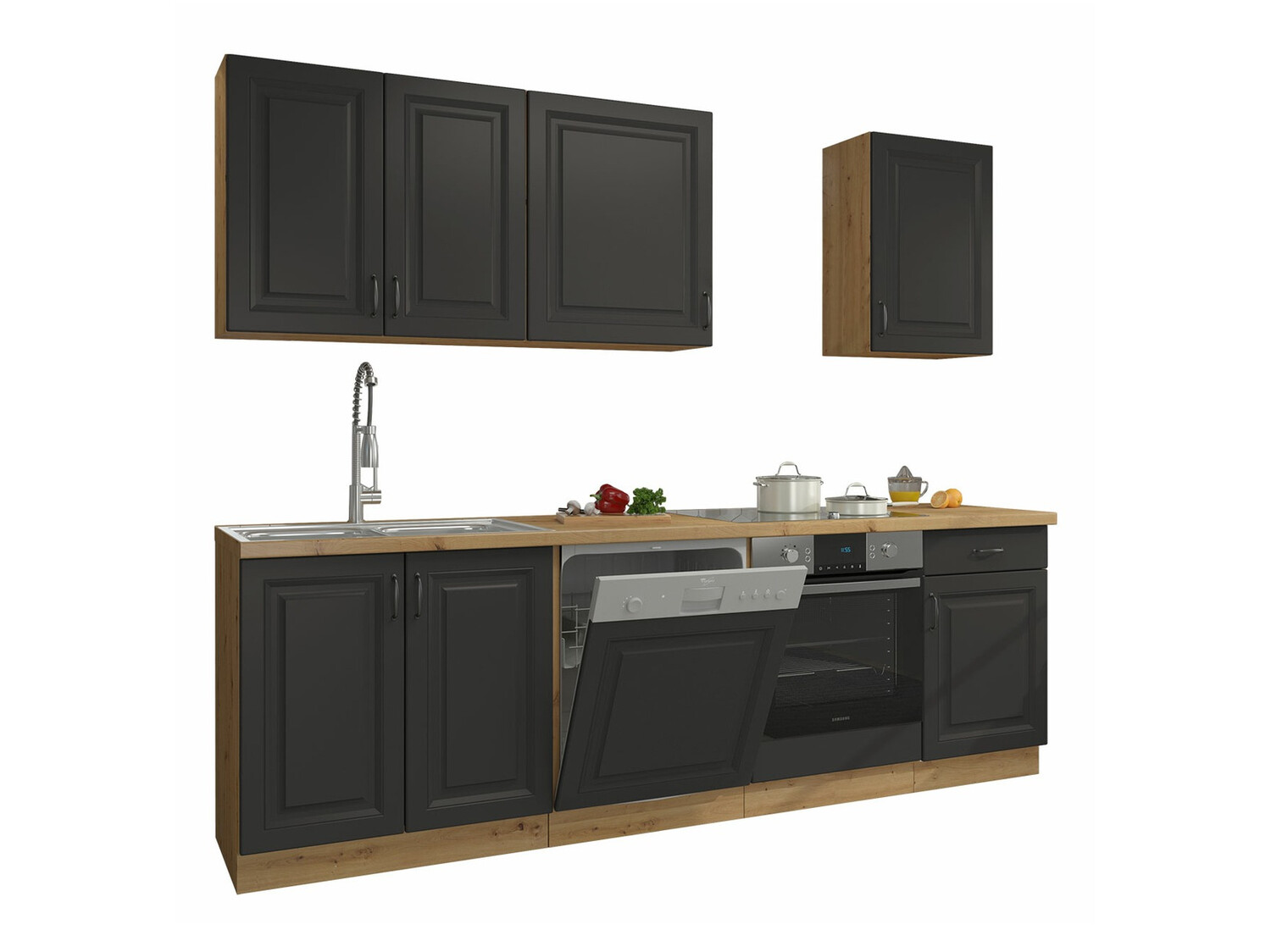 Moodul köögikomplekt Retro Grey 150