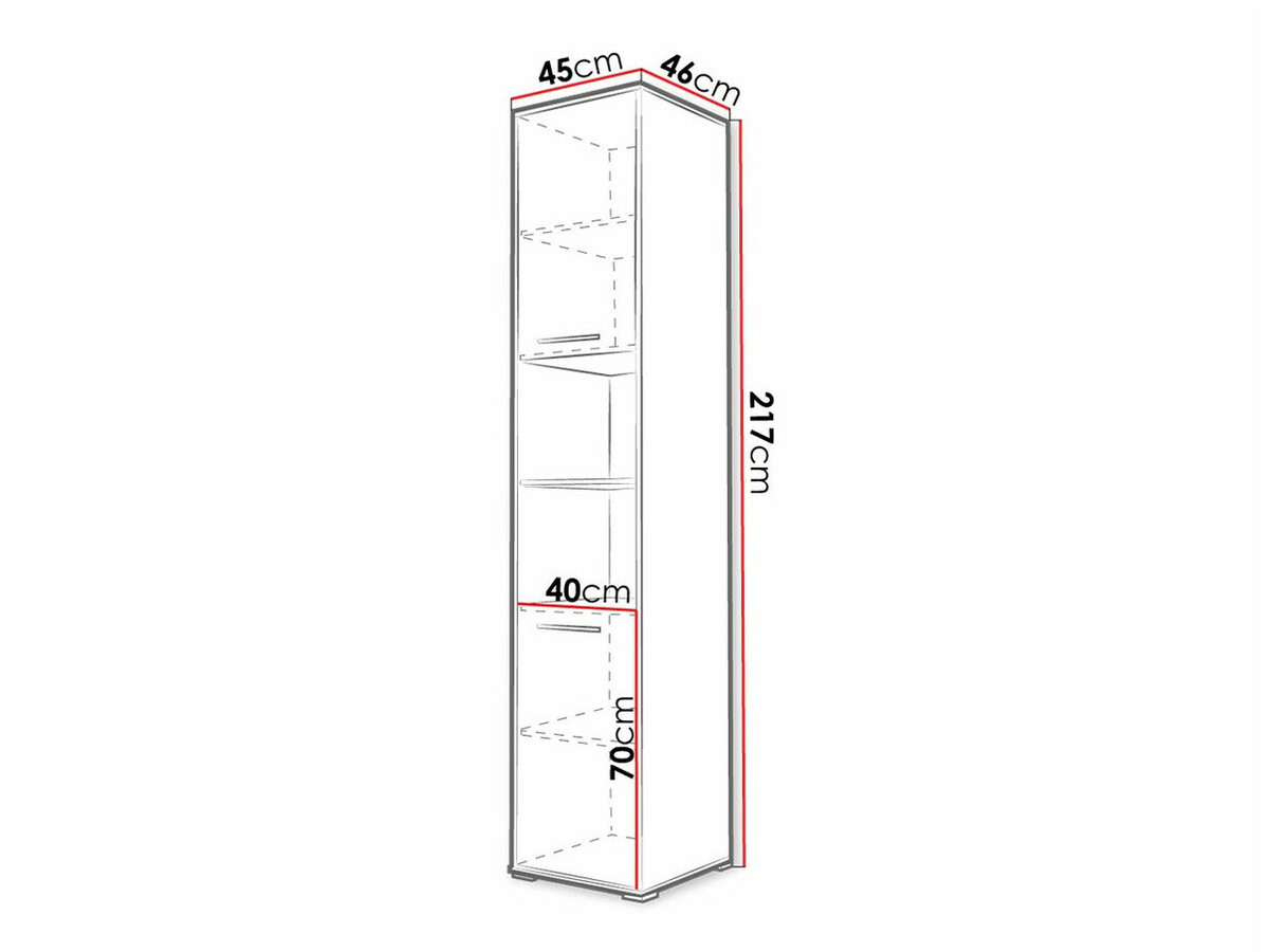 Riiul Concept Pro Lenart I (Valge)
