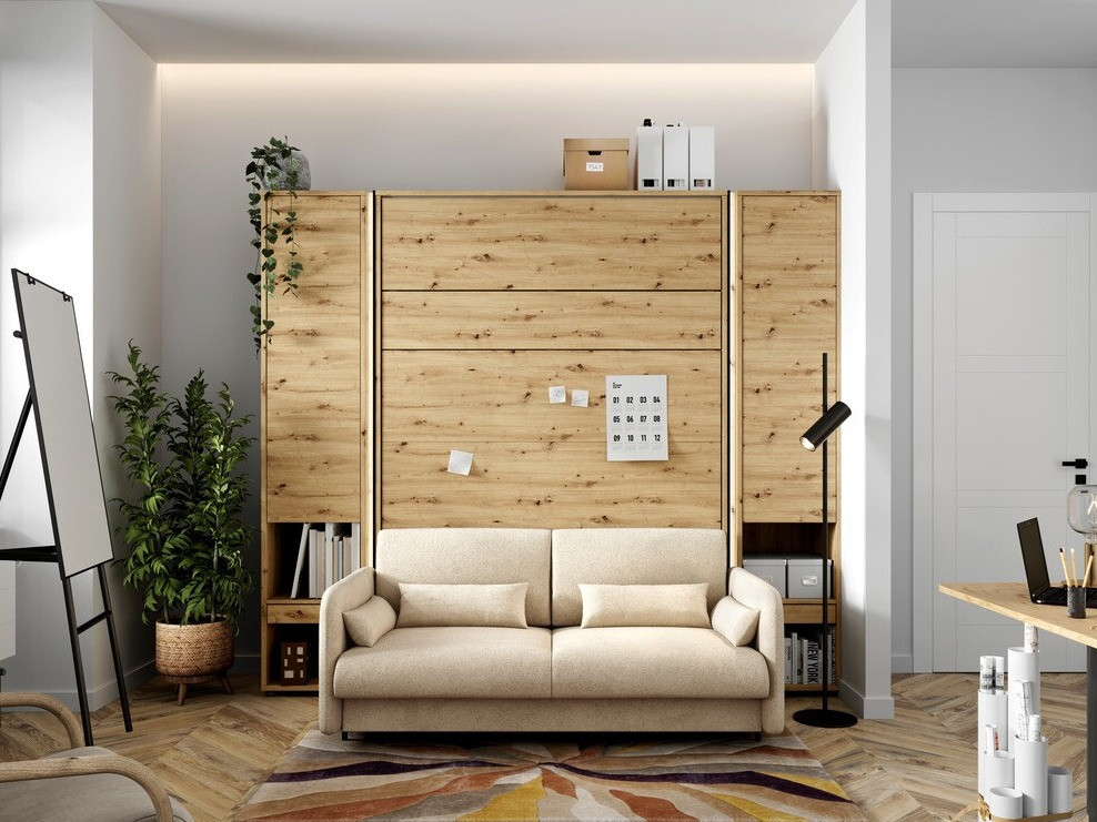 Mööblikomplekt Concept Pro Lenart Levfere 139 (Artisan tamm + Beež)