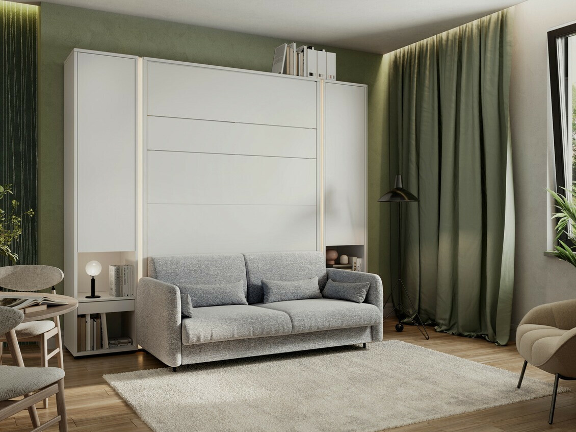 Mööblikomplekt Concept Pro Lenart VI (Valge + Hall)