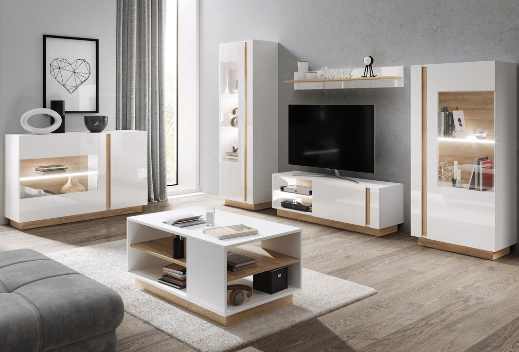 Diivanilaud Novbela 109 (Valge + Grandson tamm)