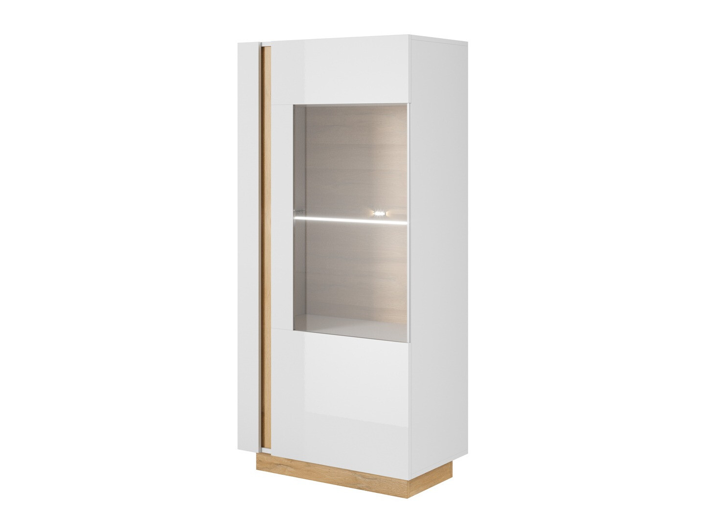 Riiul Novbela 102 (Valge + Läikiv valge + Grandson tamm)