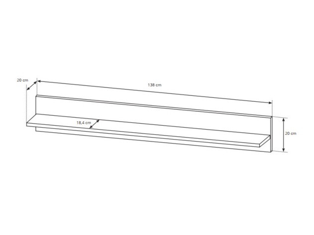 Elutoa komplekt Novbela 113 (Valge + Läikiv valge + Grandson tamm)