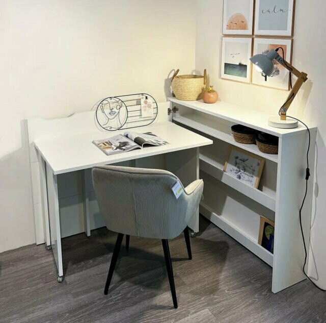 Kontori nurgalaud Concept Pro Lenart Levfere 101 (Valge)