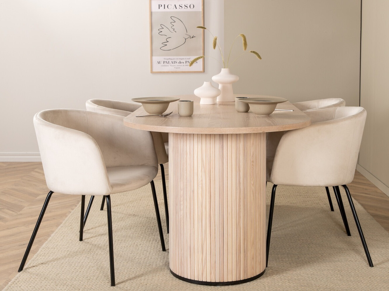 Söögitoakomplekt Dallas 2767 (Koor + Must)