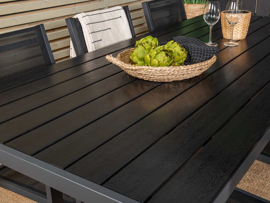 Laua ja toolide komplekt Dallas 4806 (Must)