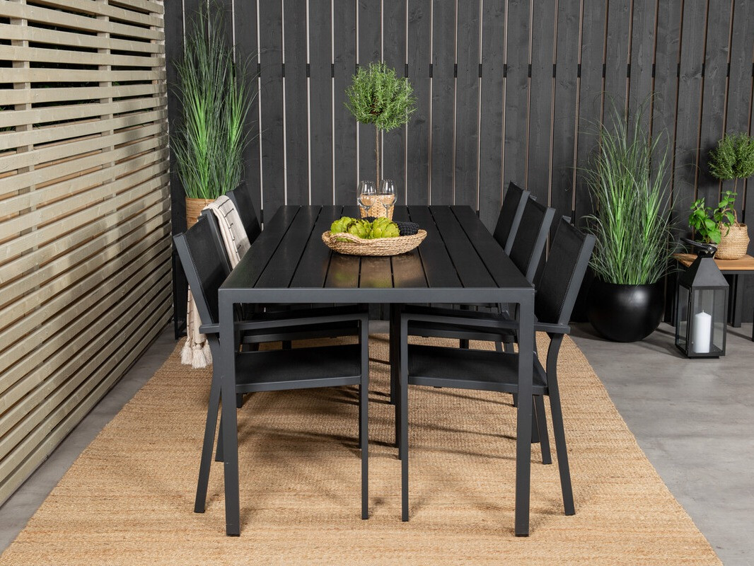 Laua ja toolide komplekt Dallas 4806 (Must)