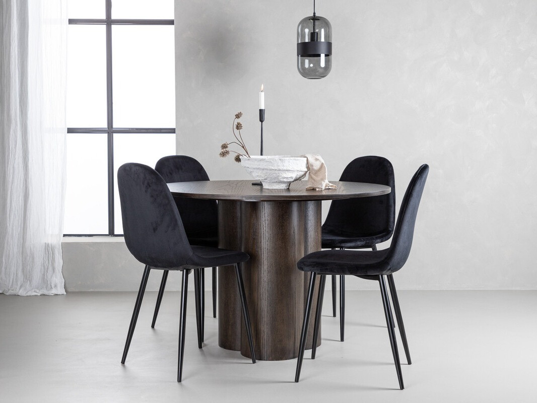 Söögitoakomplekt Dallas 3750 (Must)