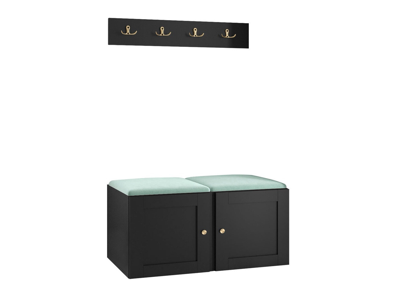 Esikukomplekt Hartford 376 (Must)