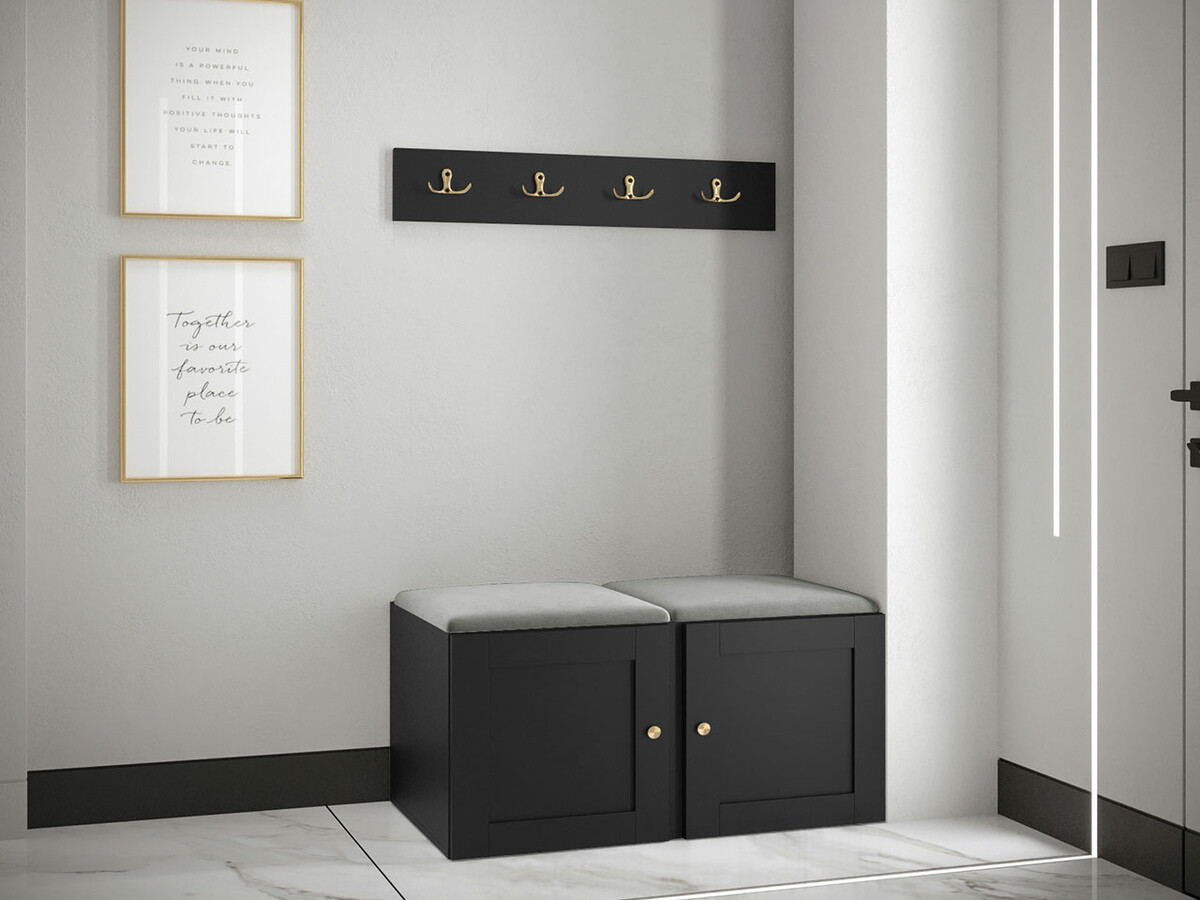 Esikukomplekt Hartford 376 (Must)