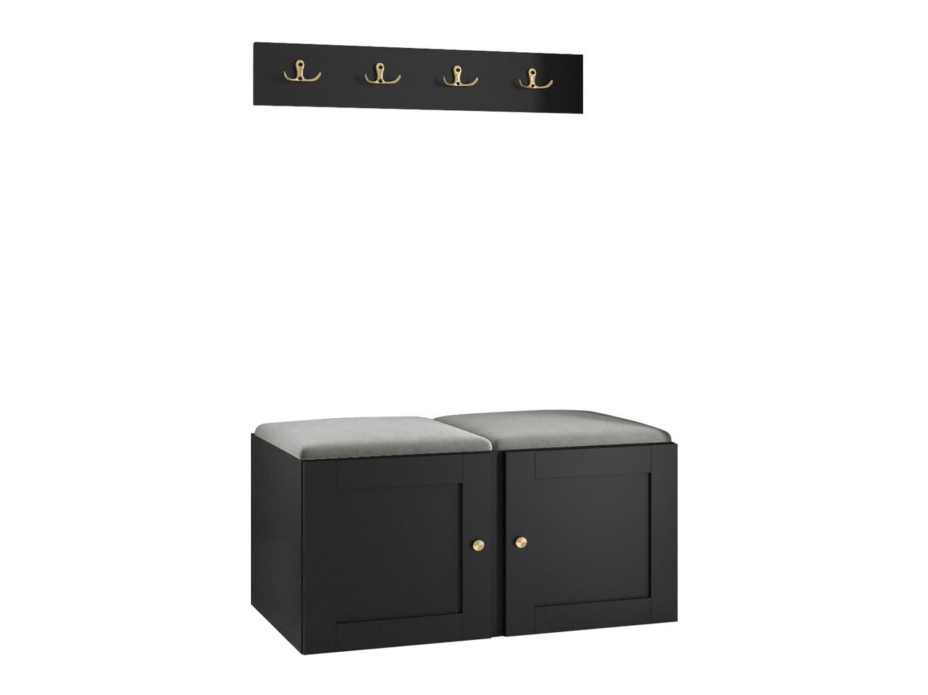 Esikukomplekt Hartford 376 (Must)