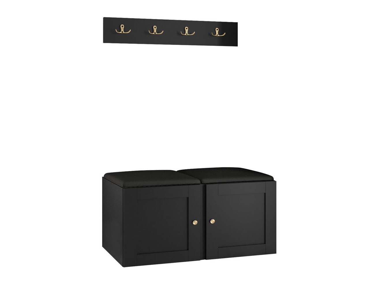 Esikukomplekt Hartford 376 (Must)