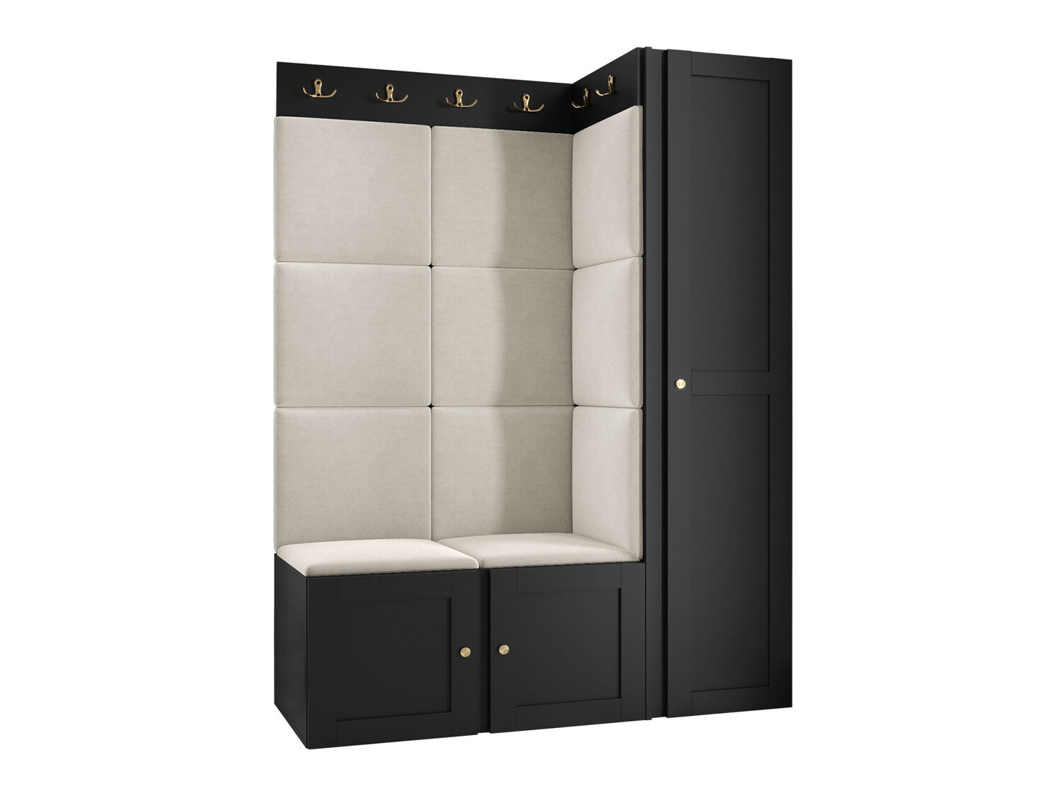 Esikukomplekt Hartford 377 (Must)