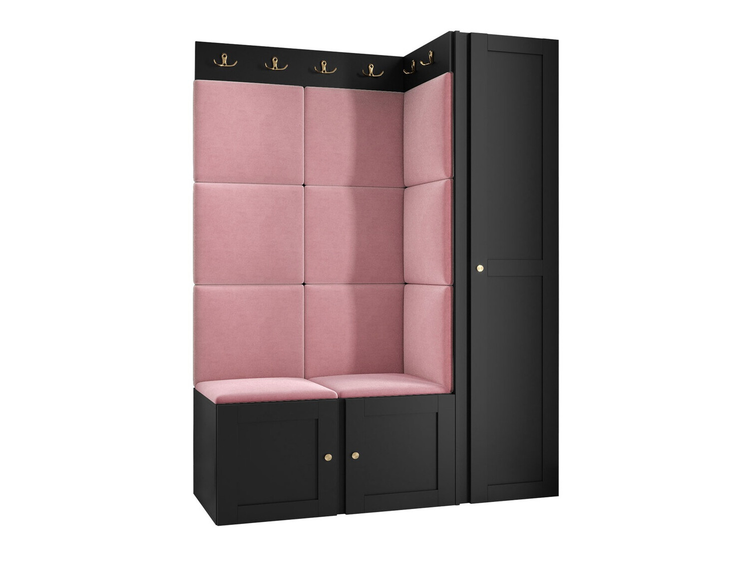 Esikukomplekt Hartford 377 (Must)