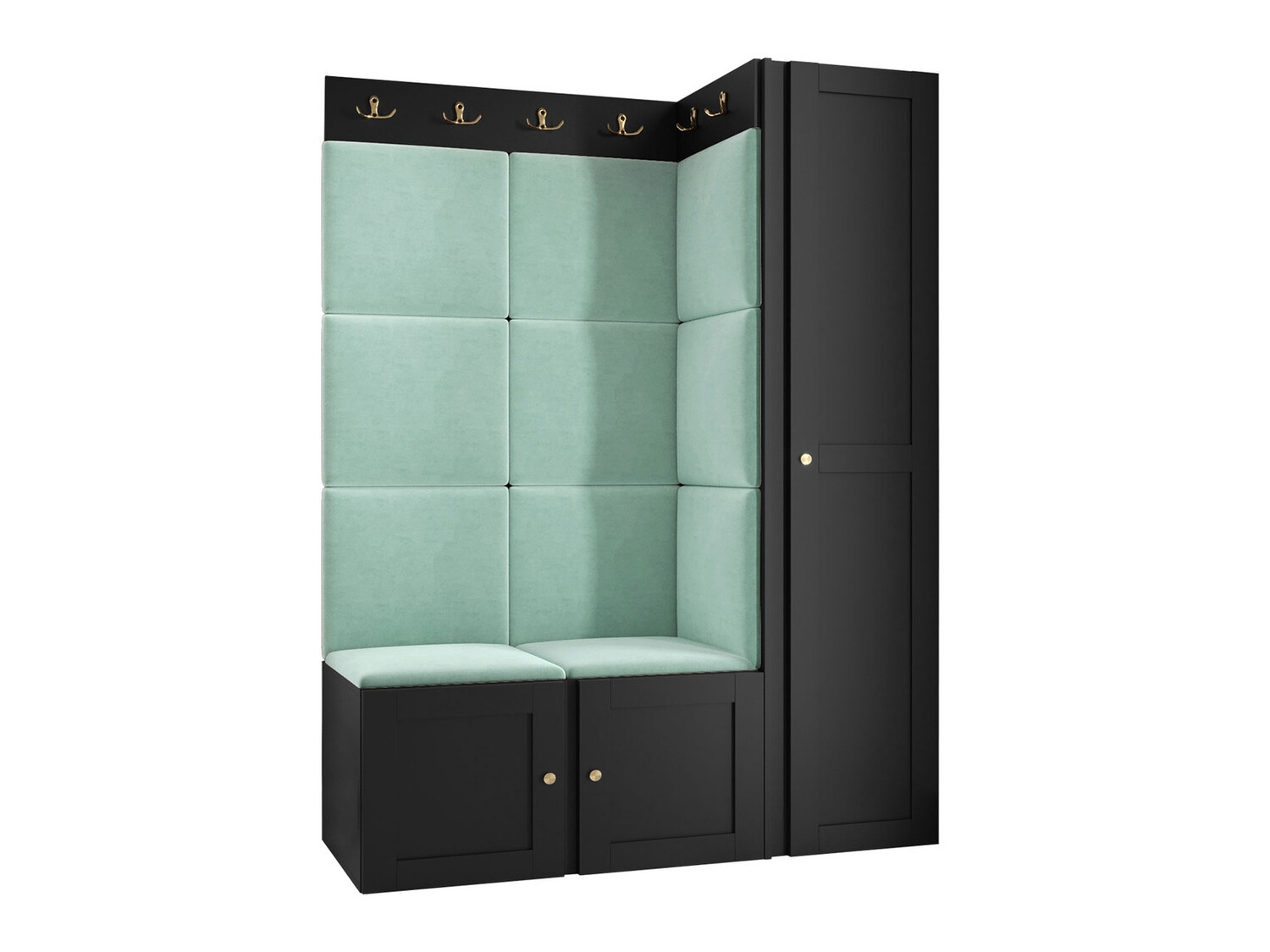 Esikukomplekt Hartford 377 (Must)