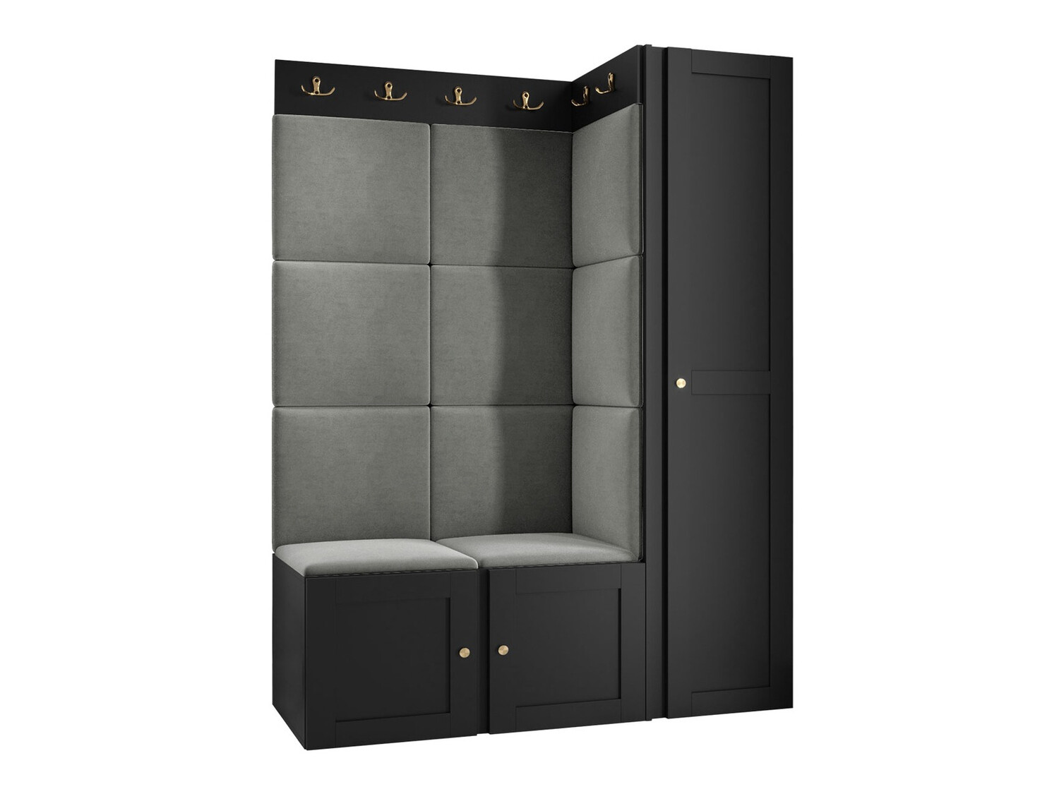 Esikukomplekt Hartford 377 (Must)