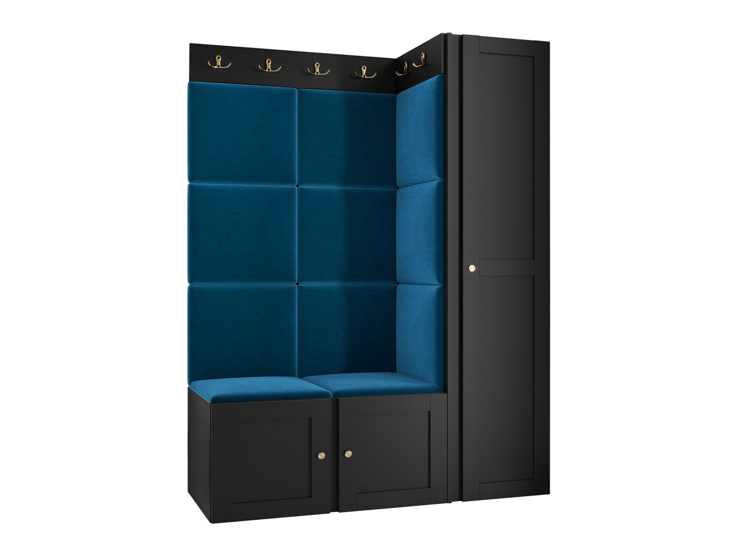 Esikukomplekt Hartford 377 (Must)