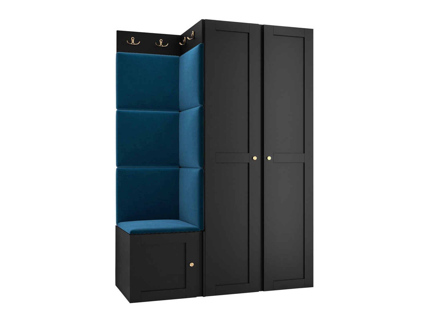 Esikukomplekt Hartford 379 (Must)