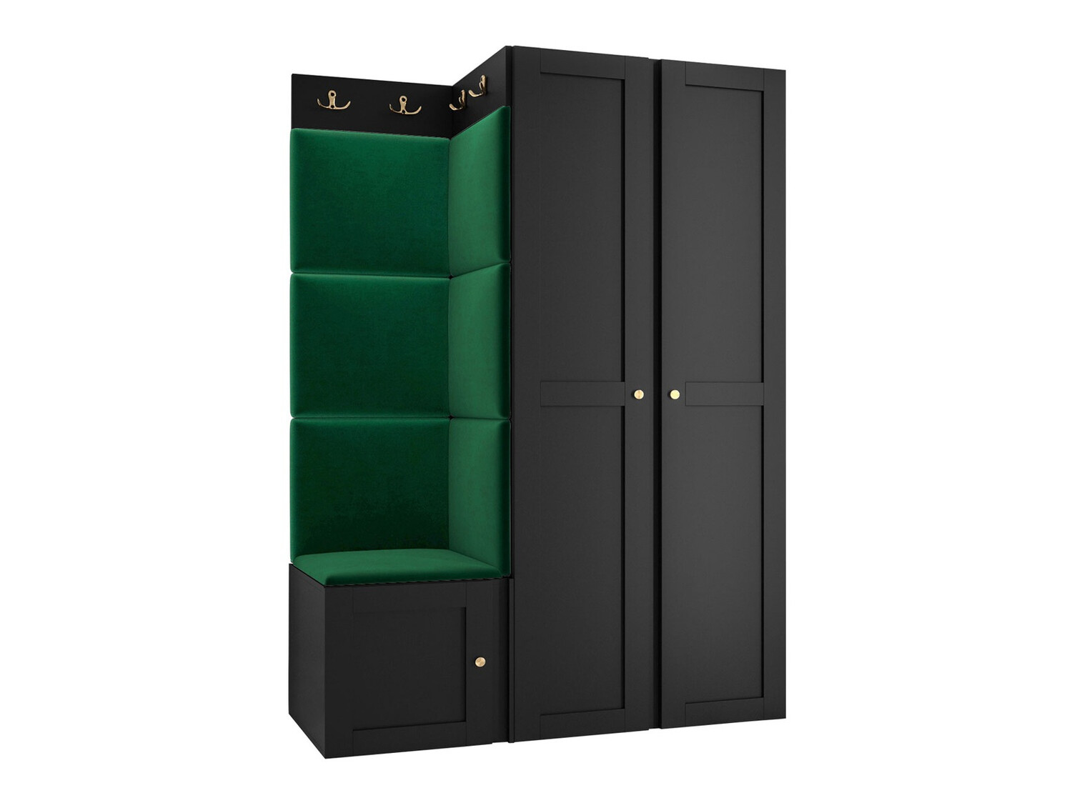 Esikukomplekt Hartford 379 (Must)