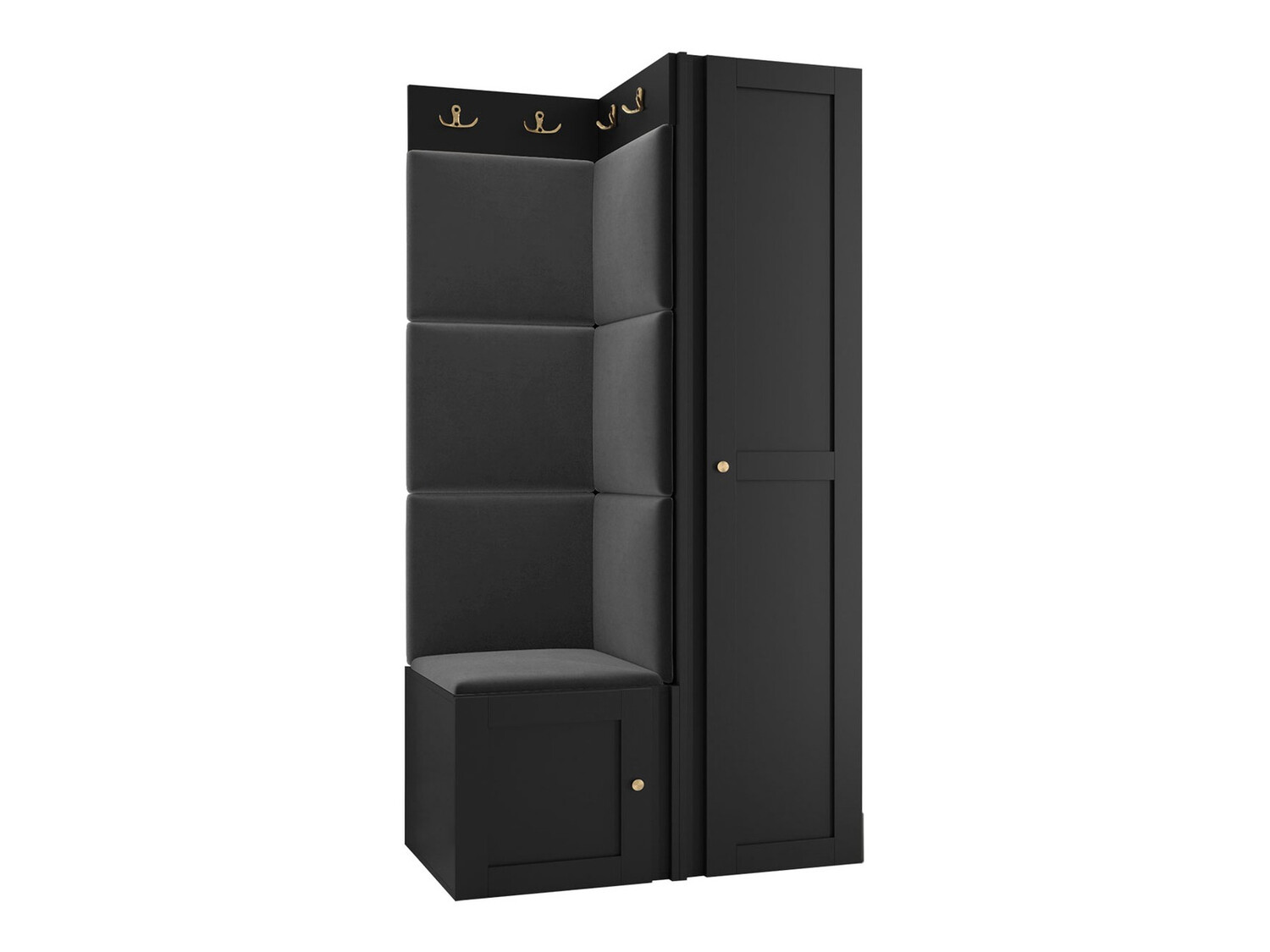 Esikukomplekt Hartford 381 (Must)