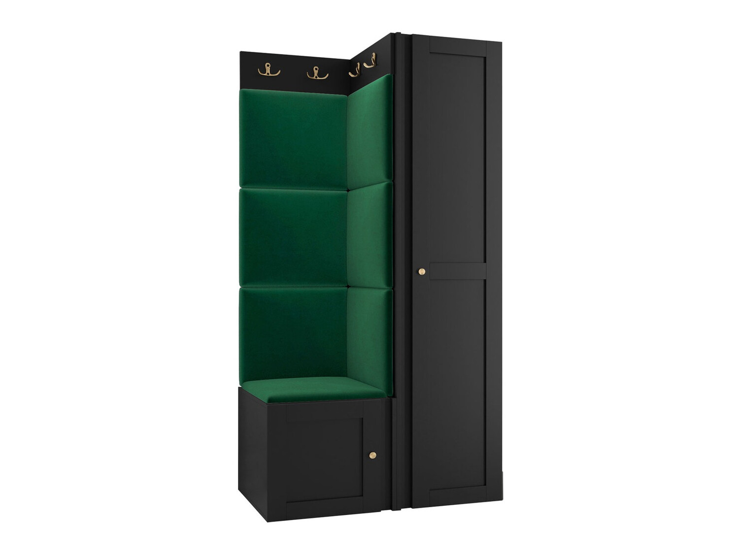 Esikukomplekt Hartford 381 (Must)