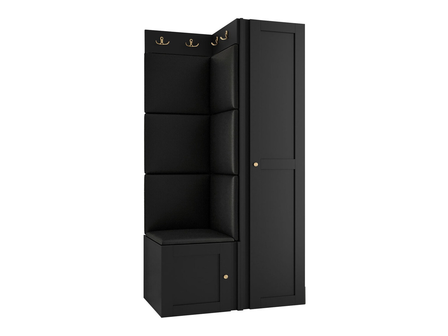 Esikukomplekt Hartford 381 (Must)