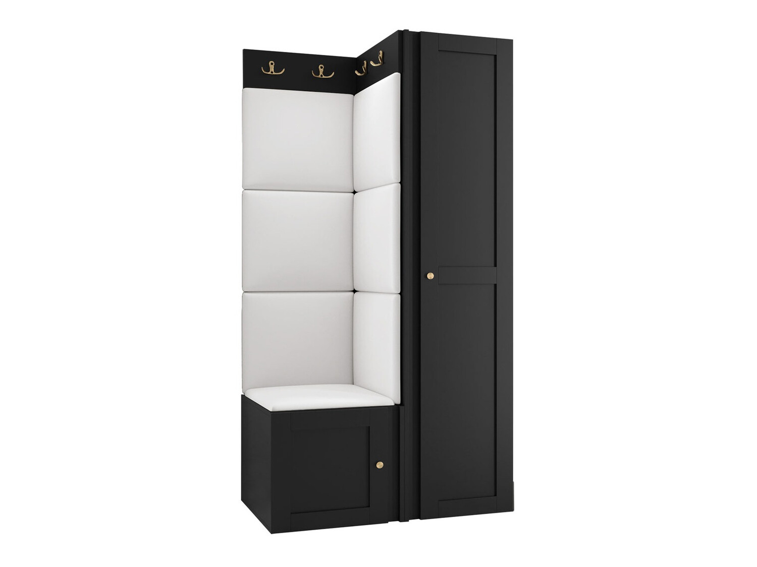 Esikukomplekt Hartford 381 (Must)