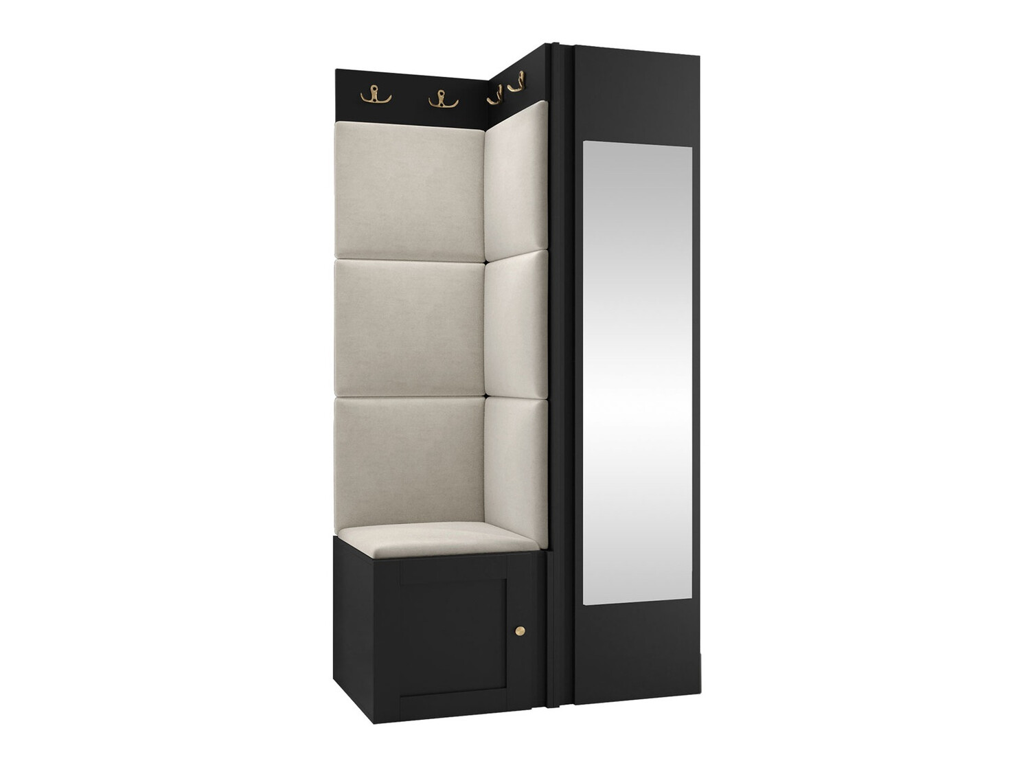 Esikukomplekt Hartford 382 (Must)