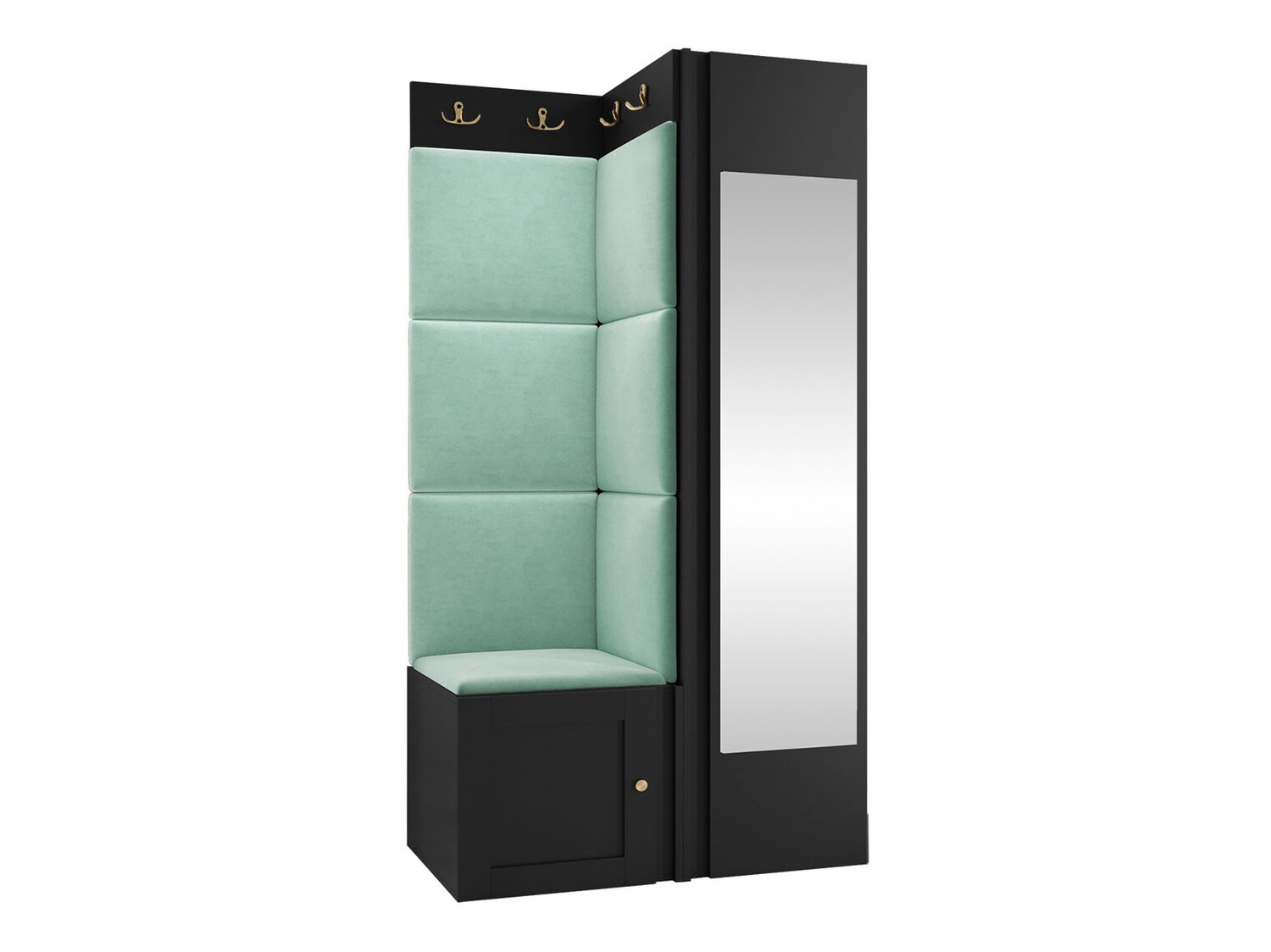 Esikukomplekt Hartford 382 (Must)